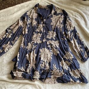 Free People Floral Blouse